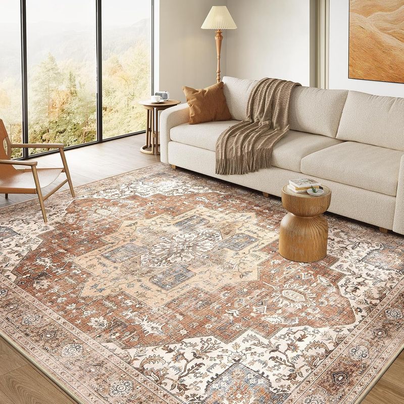 DTICON Washable 8x10 Area Rug