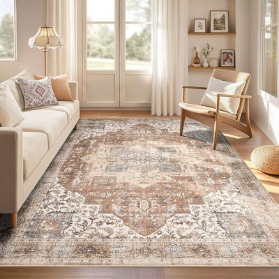 DTICON Washable 8x10 Area Rug