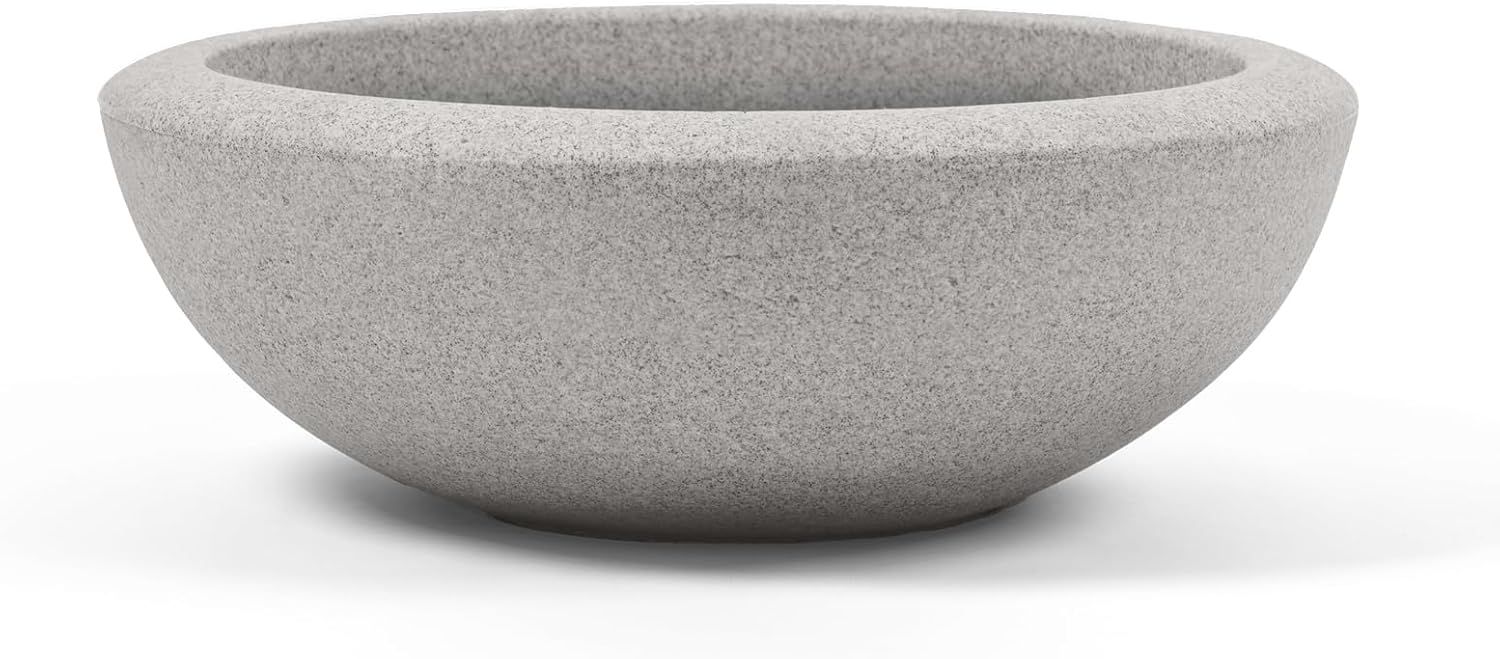 ARBORA 26&quot; Santorini Bowl Polyresin Planter