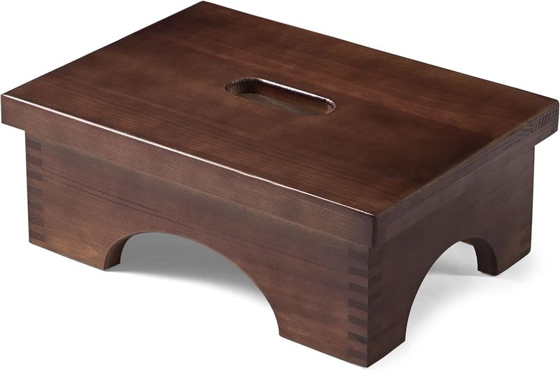 *Imperfect* ECROCY Portable Wooden Step Stool