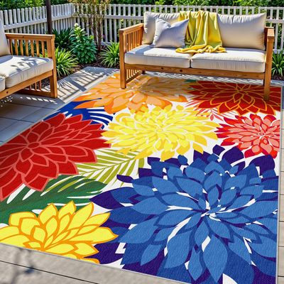 Arenarug Tropical Botanical Area Rug 8x10