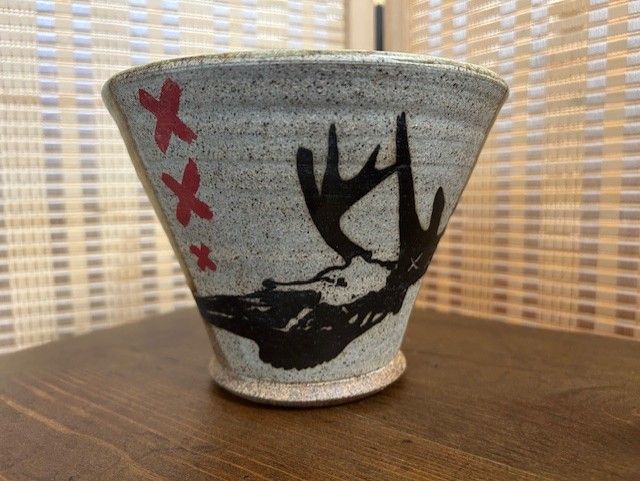 Whitetail Deer Skull Ramen Bowl