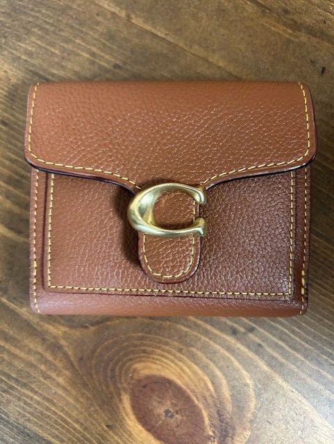 Coach Tabby Small Wallet; Brown