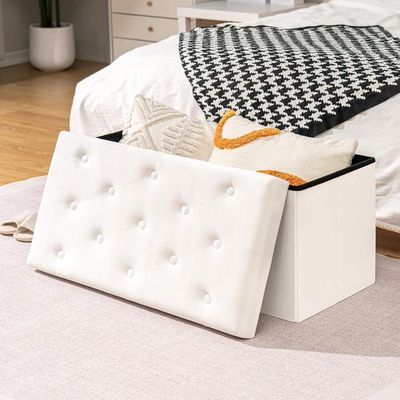 B FSOBEIIALAO Folding Storage Ottoman