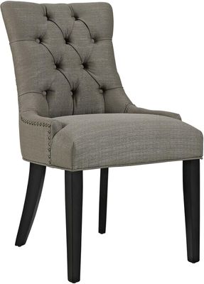 Modway Set of 2 Regent Fabric Dining Chairs, Gray