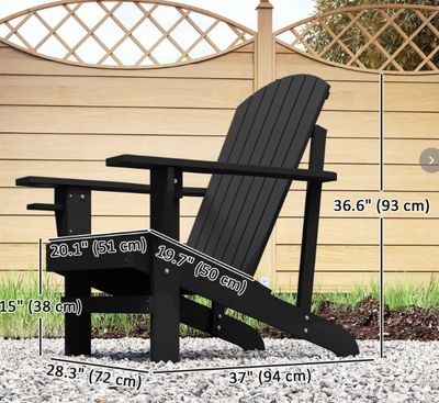 *Imperfect* Outsunny Classic Adirondack Muskoka Chair