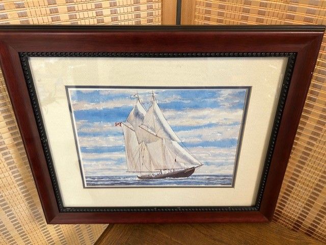 &#39;Schooner&#39; Watercolor Print, Peter Bresnen