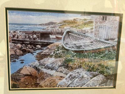 &#39;Old Boat&#39; Watercolor Print, Peter Bresnen