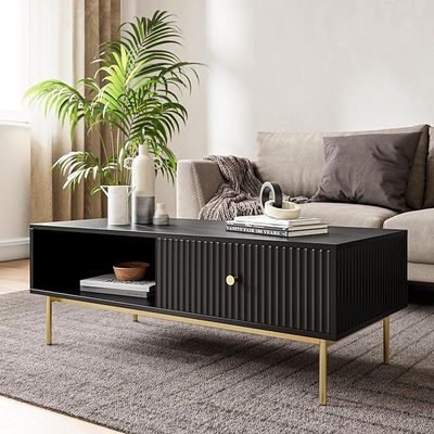 MAISONARIA Fluted Modern Coffee Table