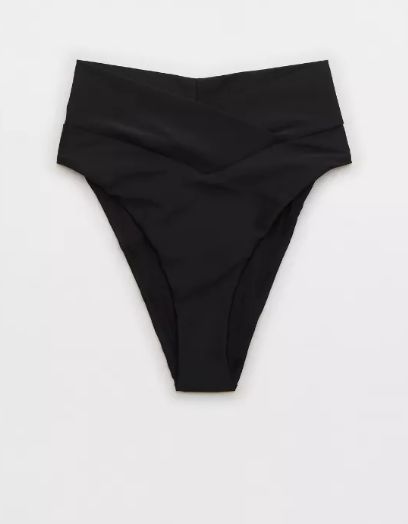 Aerie Crossover High Cut Cheeky Bikini Bottom