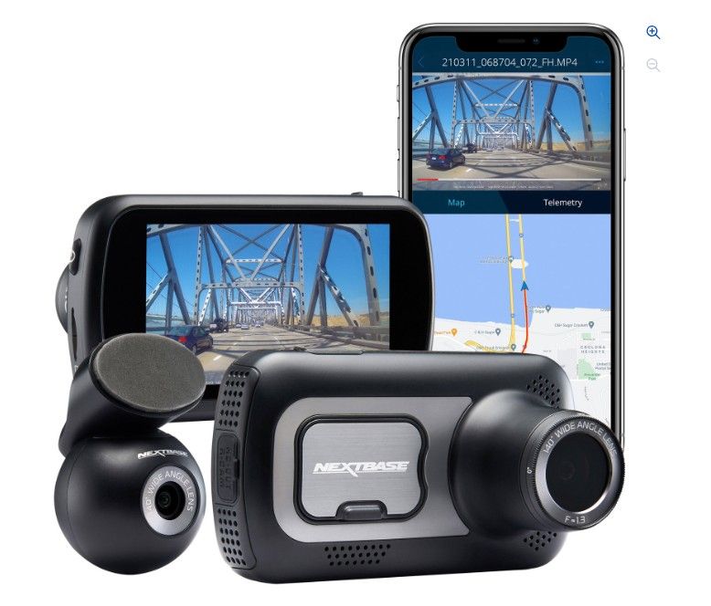 Nextbase 522XR 1440p QHD Dash Cam with Rear View Camera