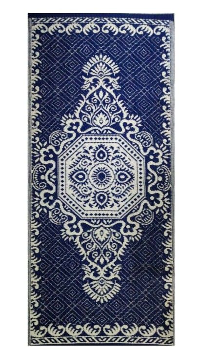 Plastic Straw Reversible Outdoor/Indoor Rug, 3&#39;x5.75&#39;