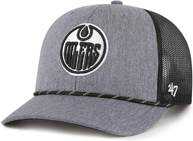 &#39;47 Trucker NHL Edmonton Carbon Rope Snapback Hat