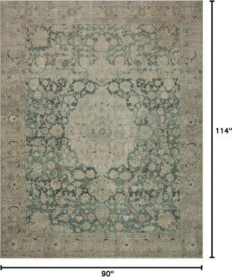Loloi Magnolia Home 7&#39;-6&quot; x 9&#39;-6&quot; Jade/Sand Area Rug