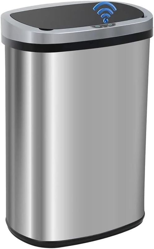 Stainless Steel Touchless Garbage Trash Can