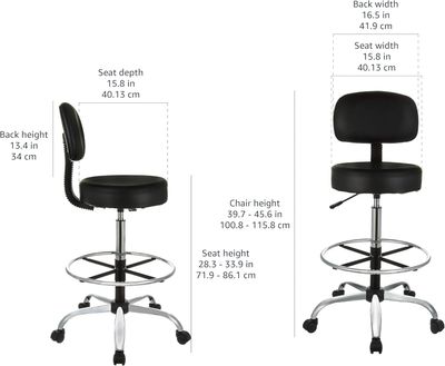 Amazon Basics Drafting Spa Bar Stool