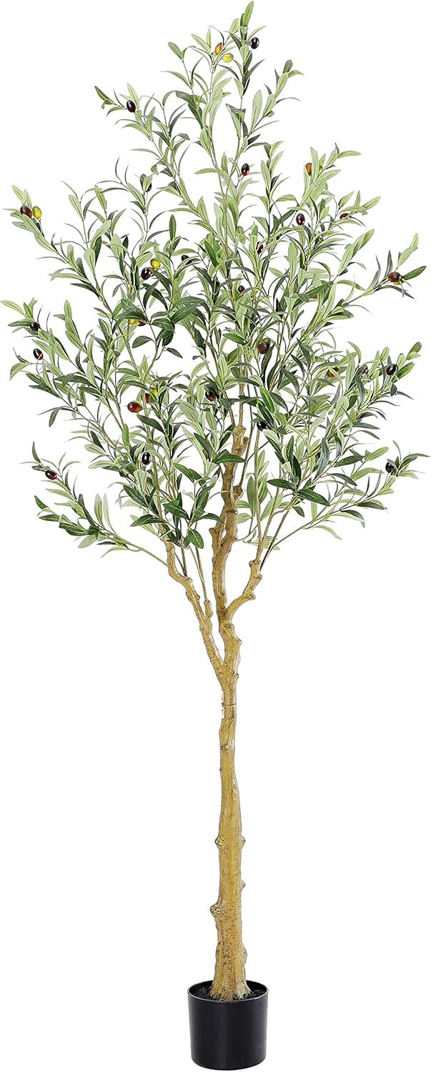 Nafresh Tall Faux Olive Tree, 5.5ft