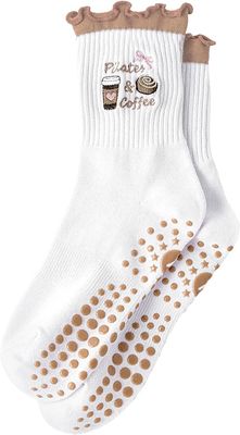 Yawlsow Cute Pilates Grip Socks