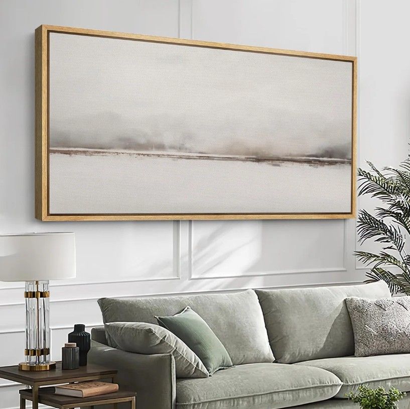 *Imperfect** IDEA4WALL Minimal Landscape &quot;Foggy Horizon&quot;
