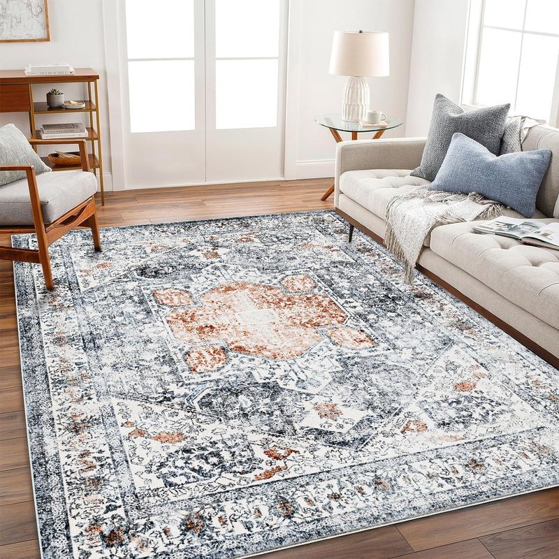 CHAMPLANT Vintage Traditional Area Rug, 6x9