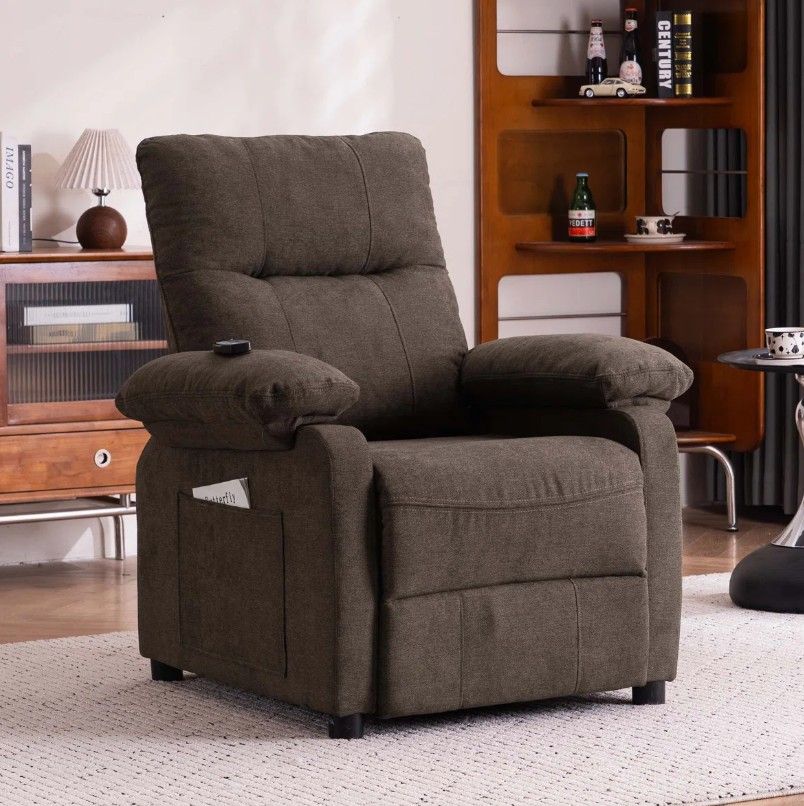 Latitude Run Chenille Fabric Recliner Chair