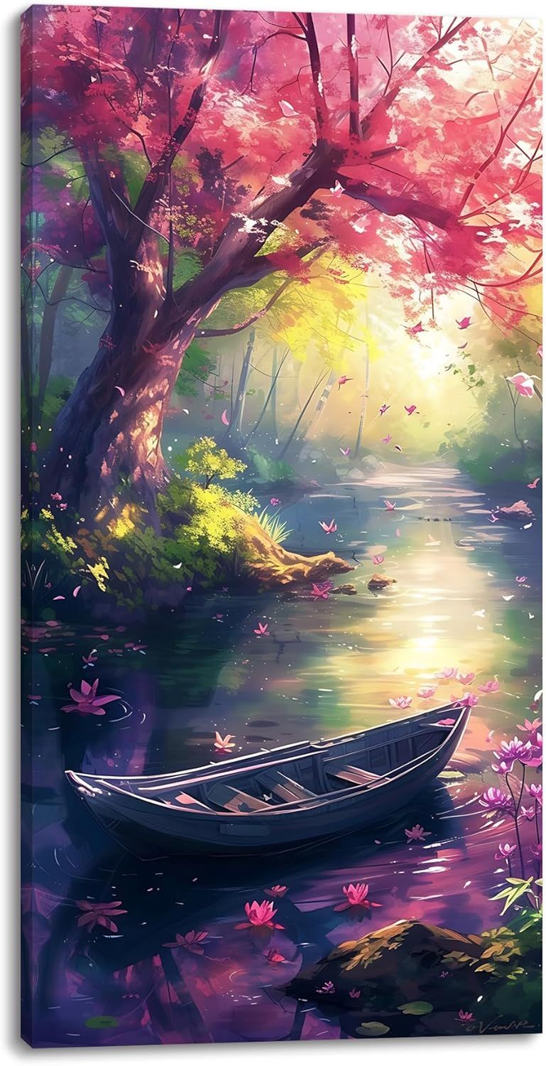 TEKMENT Beautiful Lake Scenery Canvas