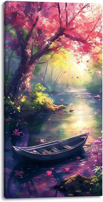 TEKMENT Beautiful Lake Scenery Canvas