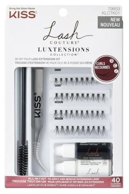 KISS Lash Couture Luxtension Collection Kit, 40 Clusters