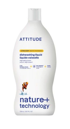 Attitude Citrus Zest Dishwashing Liquid, 700ml