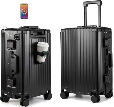 Myer Aluminum Framed Carry On Suitcase