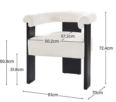 Huala Home Fedor Modern Solid Wood Base Dining Chair