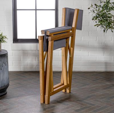 Set of 2;  Hokku Designs Zaniya Folding Director Chair