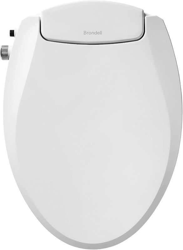 Brondell EcoSeat Round Non-Electric Bidet Toilet Seat