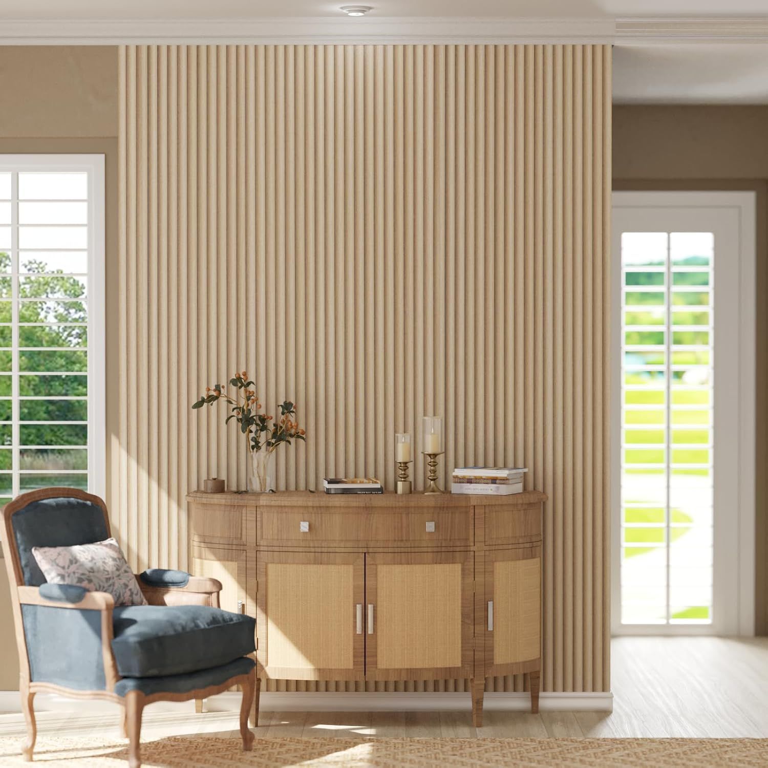 Oxdigi Wooden Slat Peel and Stick Wallpaper