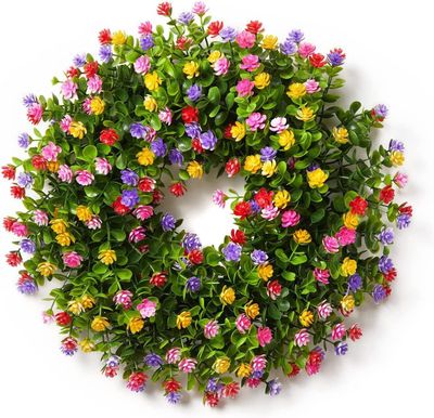 Ltahtliay 20&quot; Spring Summer Wreath
