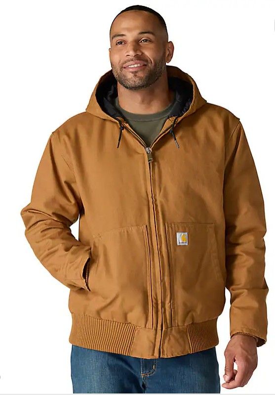 Carhartt Men&#39;s Active Loose Fit Washed Duck Jacket