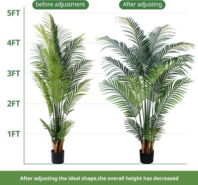Artificial Tropical Palm Plant - 5 Ft