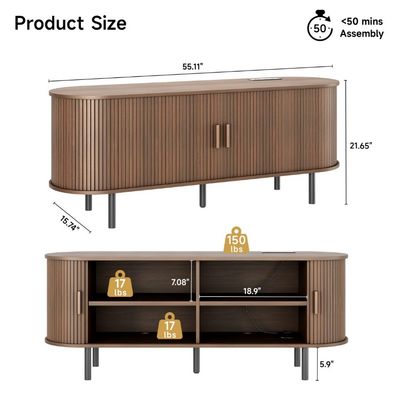 Ebern Designs Jalonda Modern Wood TV Stand