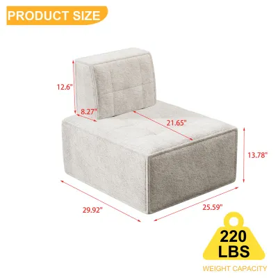 Wrought Studio Modular Sherpa Sofa Chair