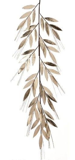48" Metallic Laurel Leaf Garland