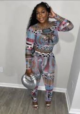 Designer Inspired 2 Piece Sheer Set