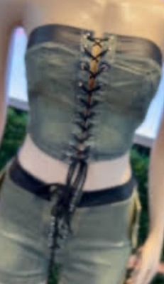 Stretch Denim 2 Piece Set; Medium