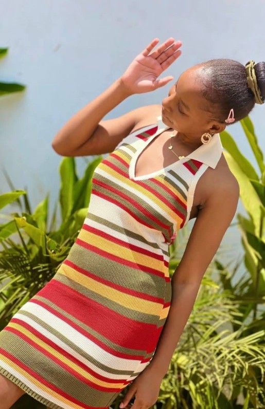 Knit Color Block Dress