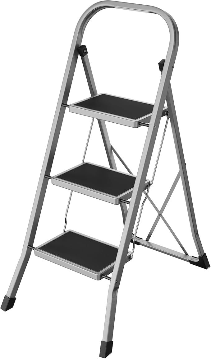 SONGMICS Step Ladder, 3-Step Ladder