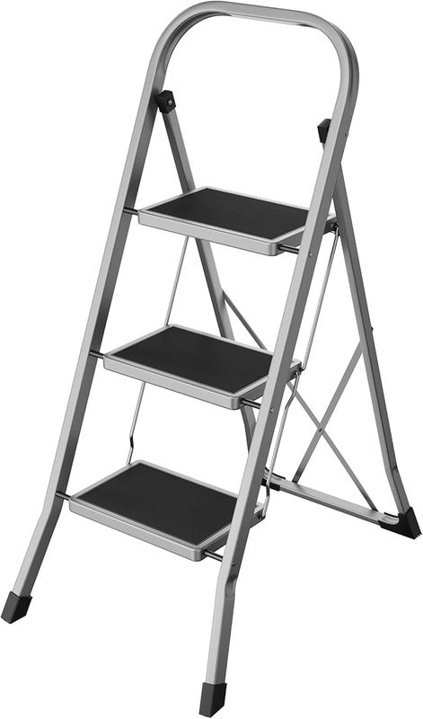 SONGMICS Step Ladder, 3-Step Ladder
