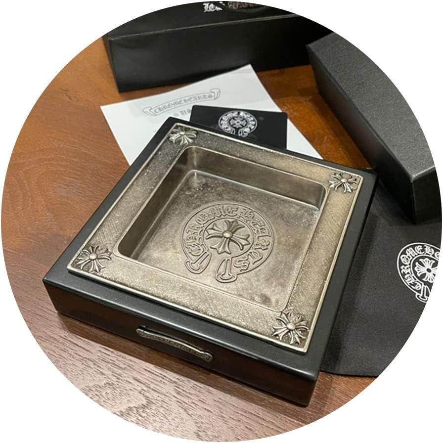 Ashtray Crow Heart Cross Embossed w/GiftBox