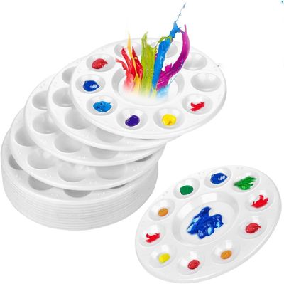 Round Paint Tray Palettes, 12 Count