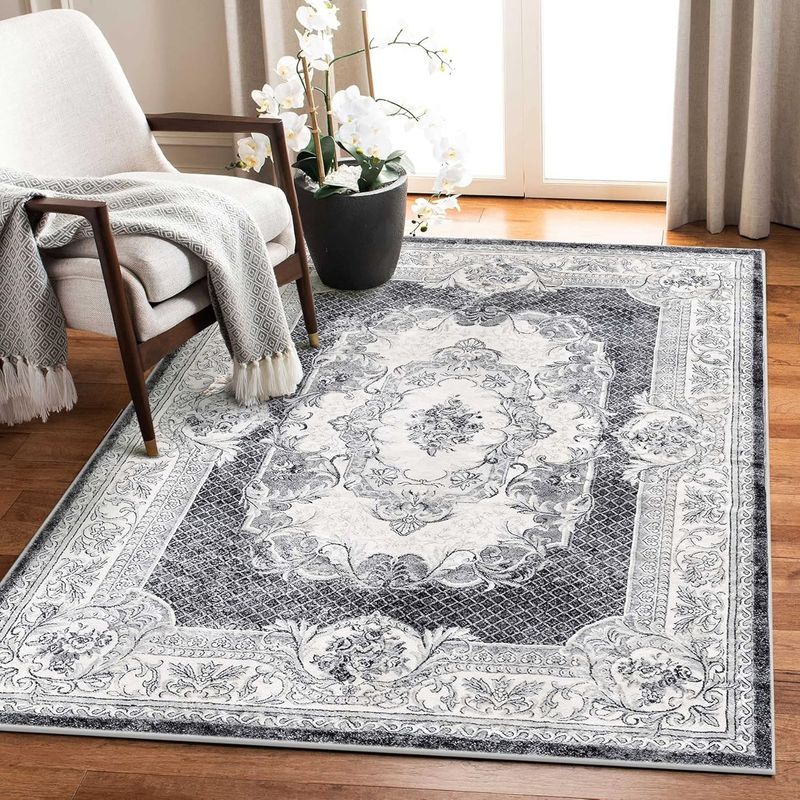Luxury Imitation Cashmere Rug, 4'x6'