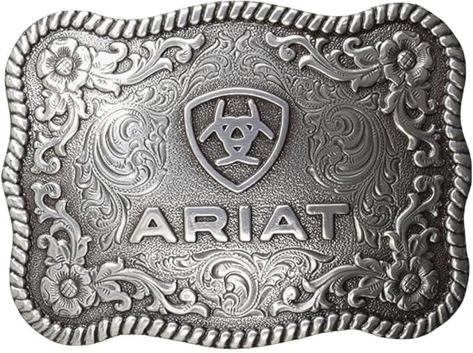 Ariat Floral Logo Belt Buckle