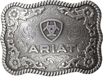 Ariat Floral Logo Belt Buckle
